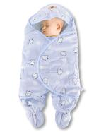 Pokory Warm Wrap New Born Infant Baby Girls and Boys Luxury Soft Warm Wrapper Cover Winter Blanket Cum Quilt Towel Sleeping Bag Wrap for 0 to 12 Months- Pink Blue-One set of 2 Pieces