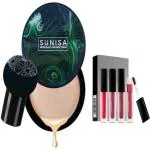 URBEN QUEEN-sunisa Mushroom head air cushion cc cream Moisturizing Foundation Brightening BB Cream Whitening Maquiagem foundation + set of 4 liquid lipstick ( set of 5 )