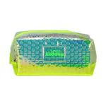 Smily Kiddos Green Geometric Polyvinyl Chloride Zipper Utility Pouch
