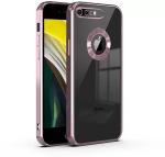 Clickaway Apple Iphone 7 Plus Premium HD New Electroplated Logo View Series Anti Yellow Case Camera Protection (Pink)