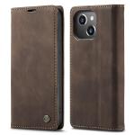 Excelsior Premium Retro PU Leather Wallet Flip Case Cover Compatible with Apple iPhone 15 Plus (Coffee)