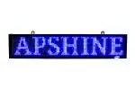 APSHINE Led Display Metal Board (Blue 64x16 Cm) Moving Texts, App Operated Control with Wi-Fi Board