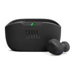 JBL Wave Buds in-Ear Earbuds (TWS) with Mic,App for Customized Extra Bass Eq,32 Hours Battery&Quick Charge,Ip54 Water&Dust Resistance,Ambient Aware&Talk-Thru,Google Fastpair (Black),Wireless