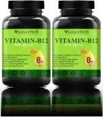 Naturewell Organic Vitamin B12 Organic And Natural, 60 Capsules Each (Pack Of 2)
