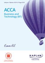 ACCA Business and Technology (BT) Exam Kit - September 2022 - August 2023 (Sterling Book House)