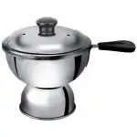 Subaa Stainless Steel Chiratta Puttu Maker, Chiratta Maker with Handle Use with Pressure Cooker Puttu Kutti Puttu Steamer Puttu Cooker Silver