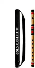 GOLD RUSH FLUTE D Sharp Medium Professional Right Handed Bamboo Flute 17.5 inch Size