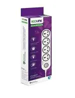 EcoLink Purple 4 Way Multi Socket Spike Guard 6 A Extension Board with LED Indicator (pack of 2)