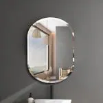 The Deqor Beveled Smooth Edge Frameless Rectangular Wall Mount Mirror for Bathroom |Beveled Mirror for Wall Decoration (18 X 24 inch, Unframed) (BM1824A4)