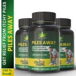 Divya Shakti Ayurveda | Piles Away - Control Piles Pain, Stop Bleeding | Piles Medicine | Ayurvedic Piles Solution | Pack of 3