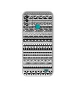 Casotec Black & White Patterns Design Printed Silicon Soft TPU Back Case Cover for Micromax IN 2b
