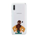 Emble Designer Clear Tranperant Silicone Case For Samsung A70-Design A5 ( TPU | Soft , Samsung A70| Multicolor )