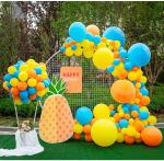 RG Accessories Multicolor Rubber Solid Fruit Theme Decoration Balloon (Pack Of 60)