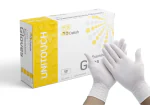 Unitouch Disposable Latex Powdered Examination Gloves Pack of 100 Pcs M