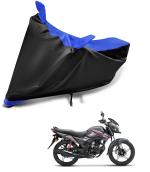 Auto Hub Bike Body Cover for Honda SP 125 , Dustproof UV Protection water resistant Custom Fit Cover-(Black-Blue)