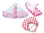 Vparents Pink Polycotton Baby Feeding Bedding Set (Pack of 4)