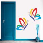 Decal O Decal Colorful Butterfly Pair