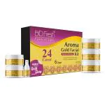 BioFresh Aroma 24K Gold Facial Kit for Women-Men Cream/ Gel/ Cleanser/ Pack/ Scrub/ Serum (285gm)
