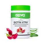 OZiva Plant Based Biotin Xtra Capsules with Keratin Builder for Hair Growth & Repair (60 Veg Caps)