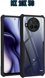 XOVO Back Cover for Mi 10i 5G (Transparent, Dual Protection, Pack of 1)