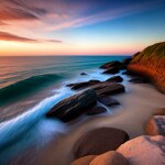 Love Creation A4 Size poster print for creative wall art- calm-sea-breeze-10930( Sticker)