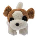 Dimpy Toys Lying Dog Dark Brown 40 Cm, Unisex, 3Y+(Brown)