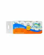 Kressa 2 Ply Toilet Paper Roll | Bathroom Tissue | 10 Rolls 200 Pulls Per Roll Total 2000 Pulls 100% Natural Virgin Pulp