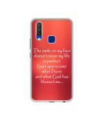 Casotec Quotes On Life Design Printed Silicon Soft TPU Back Case Cover for Vivo Y15