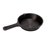 Aarogyam Cast Iron Mini Skillet Tadka/Frying Pan 6 Inch, Preseasoned, Induction & Gas Compatible, Non-Stick, Cookware Oven, Grill Safe, Kitchen Deep Fryer