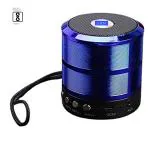 JHN SPEAKERS Mini Bluetooth Speaker WS 887 with FM Radio, USB Pen Drive Slot and Memory Card Slot, AUX Input Mode Speaker (Blue)