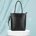 Clarabae Laptop Bag For Women Shoulder Tote Handbags with Zipper Clouser(Black)