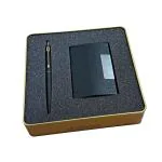 PARKER CLASSIC MATTE BLACK GT BALL PEN WITH CARD HOLDER