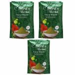 Chitra Herbals Natural Mehendi Powder For Coloring Hair and Deep Conditioning Scalp | Prepared from Selected Leaves from the Gardens of SOJAT- 150g Each, Pack of 3  (Net Wt. 450g)