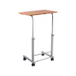 VMS Office Buddy Adjustable Bedside Portable Table Cart Tray with Adjustable Height, Studying Overbed Breakfast and Sofa Table