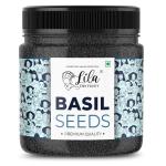 LILA DRY FRUITS Premium Raw Organic & Natural Basil Seeds 500gms Jar Pack | Diet Seeds Pack for eating | Low Calorie & Diet Snack | Sabza Beej| Tukmaria Beej | Rich in Proteins & Minerals
