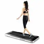 Sparnod Fitness STH-3000 Series (4 HP Peak) 2 in 1 Foldable Treadmill for Home Cum Under Desk Walking Pad - Slim Enough to be stored Under Bed