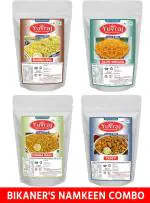Yuvraj Moong Dal, Testy, Aloo Bhujia, Channa Dal Bikaneri Namkeen 200 g (Pack of 4)