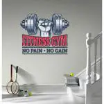 CVANU Gym Vinyl Wall Sticker for Gym Walls