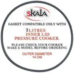 SKALA Gasket Compatible With 3 litres Inner Lid Pressure Cooker 140mm (Pack of 3)