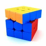 Pulsbery Toys Magic Cube - 3x3 Stickerless High-Speed Speedy Stress Cube Puzzle for Kids
