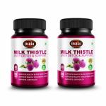 Osnia Milk Thistle Extract 60 Capsules Supplement, 500 mg - Pack of 2