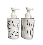 ShopiMoz Pack of 2 Unbreakable Liquid Soap/Shampoo/Hand wash/Sanitizer/Lotion Dispenser Bottle