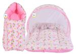 Toddylon New Born Baby Bedding Set Mosquito Net Bed & Sleeping Bag Combo for 0-6 Months Baby Boy's & Baby Girl's