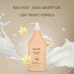 GOCARE Vanilla Body Milk, 500ml - 24H Moisturization - Summer Body Lotion for Men & Women - Moisturizer for Dry Skin - Infused with Vanilla, Cocoa Butter & Argan Oil - Suitable for All Skin Type