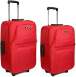 TROWIN Soft Body Set of 2 Luggage - Combo pack of 2 luggage trolley bag Cabin & Check-in Set - 24 inch