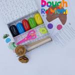 Dough Re'Mom Art & Craft Material IIThe Multi-Sensory Kit II red,Black,Yellow,greeen,Blue II Colour Clay Dough II DIY Fun and Learning for Kids