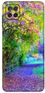 instyler Samsung A12 PRINTED SKIN STICKER DECAL LAMINATION (PERFECT FIT/ONLY BACK/MATTE FINISH)