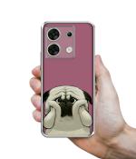 Casotec Cute Pug Holding Big Cheeks Printed Silicon Soft TPU Back Case Cover for Infinix Zero 30 5G