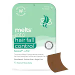 Wellbeing Nutrition Melts Hair Fall Control Keranat & Zinc Plant-Based Hair Loss Support to Volume & Thickness (30 oral strips)