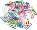 KRASHTIC Gem Clip ,Color Upin, Steal, Steal Paper Clip. Paper Uclip For Paper Arrangemant in Office & School Project Size 30mm One Pack Qty-100
